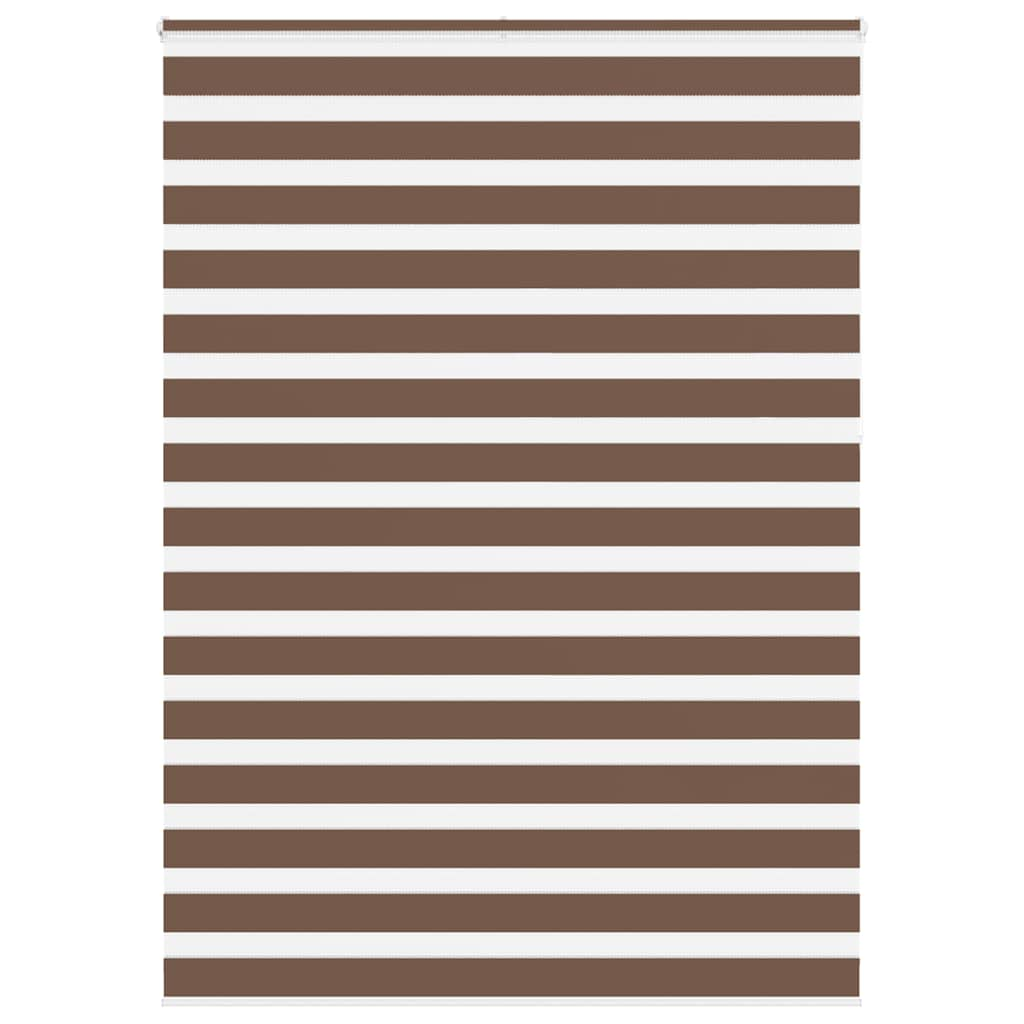 Vidaxl Zebra roller blind 165x230 cm Fabric width 160.9 cm polyester brown