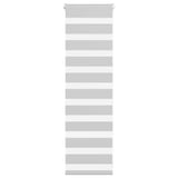 VidaXL store enrouleur zèbre 40x100 cm largeur de tissu 35,9 cm gris clair
