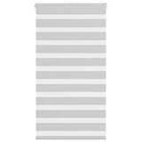 VidaXL store enrouleur zèbre 80x100 cm largeur de tissu 75,9 cm gris clair