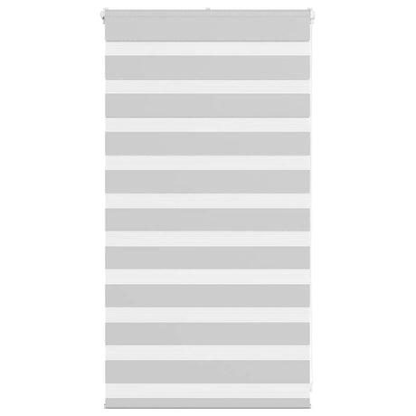 VidaXL store enrouleur zèbre 80x100 cm largeur de tissu 75,9 cm gris clair