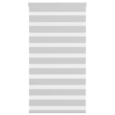 VidaXL store enrouleur zèbre 85x100 cm largeur de tissu 80,9 cm gris clair
