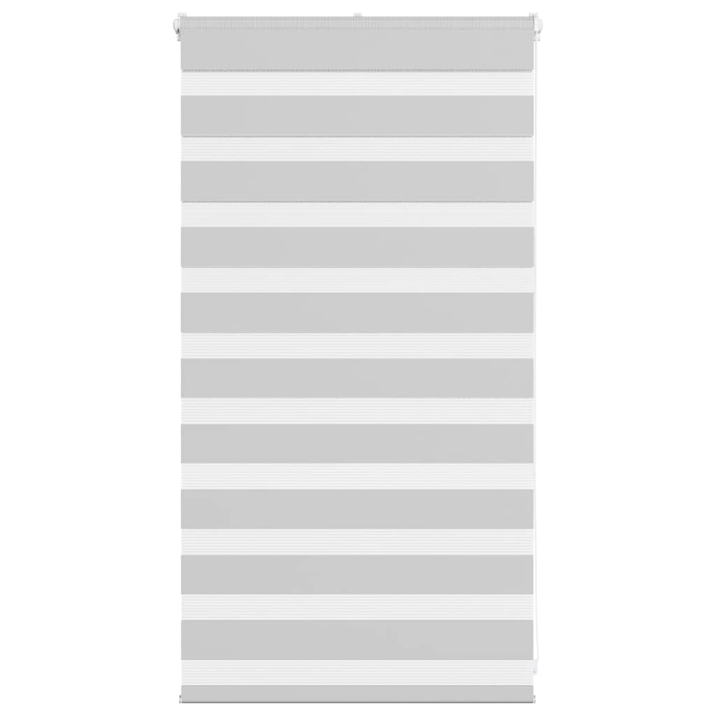 VidaXL store enrouleur zèbre 90x100 cm largeur de tissu 85,9 cm gris clair