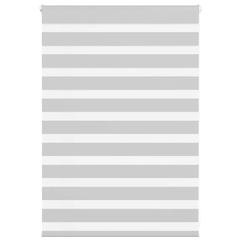VidaXL store enrouleur zèbre 100x100 cm largeur de tissu 95,9 cm gris clair