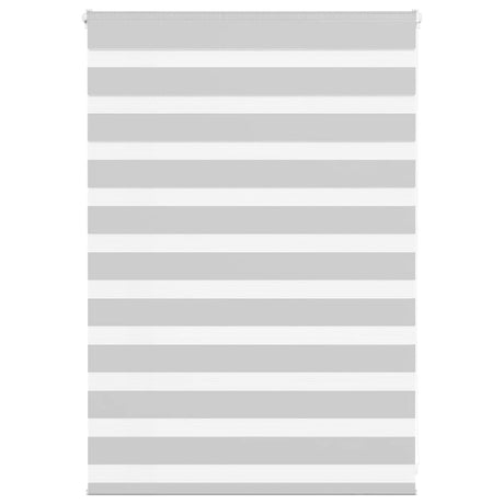 Vidaxx store enrouleur zèbre 110x100 cm largeur de tissu 105,9 cm gris clair