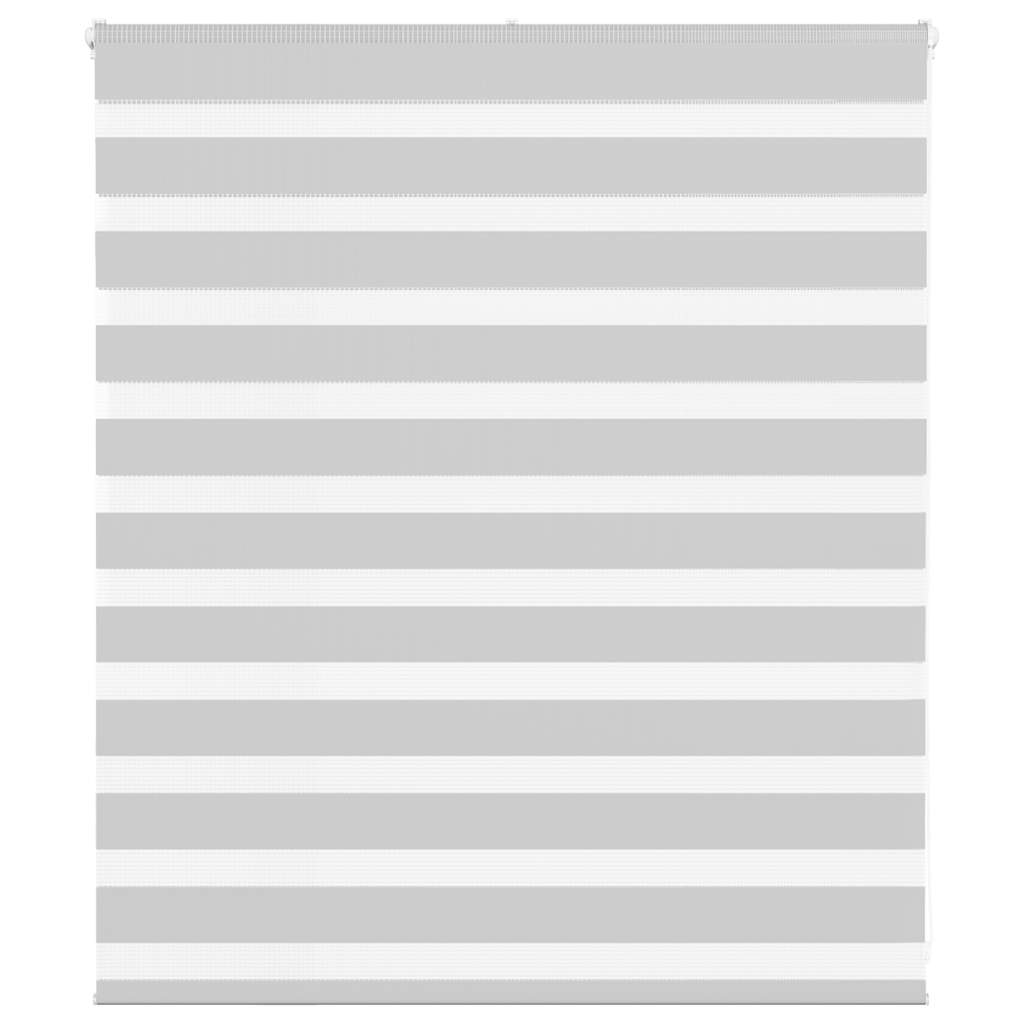 VidaXL store enrouleur zèbre 120x100 cm largeur de tissu 115,9 cm gris clair