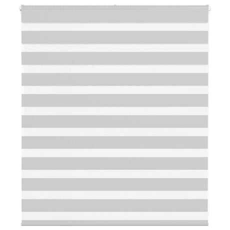 VidaXL store enrouleur zèbre 120x100 cm largeur de tissu 115,9 cm gris clair