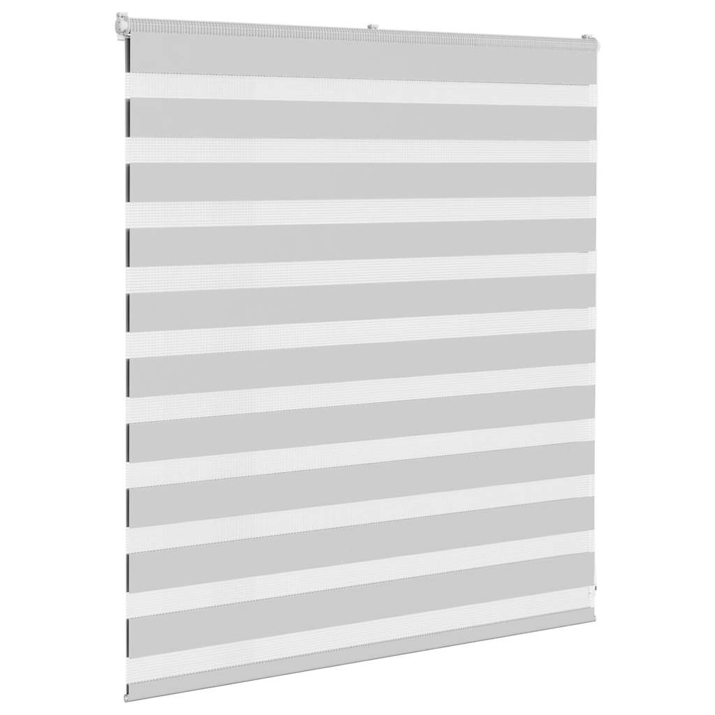 Vidaxl Zebra roller blind 120x100 cm Fabric width 115.9 cm light gray