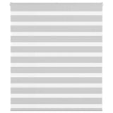 VidaXL store enrouleur zèbre 130x100 cm largeur de tissu 125,9 cm gris clair