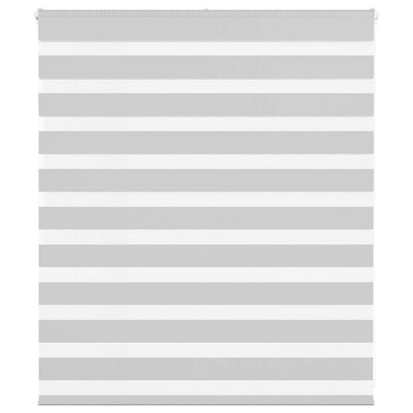 VidaXL store enrouleur zèbre 135x100 cm largeur de tissu 130,9 cm gris clair