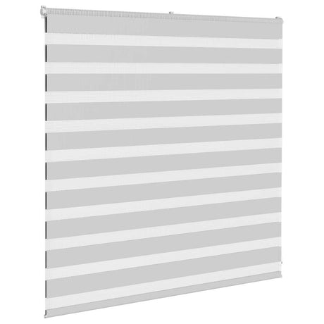 VidaXL store enrouleur zèbre 150x100 cm largeur de tissu 145,9 cm gris clair