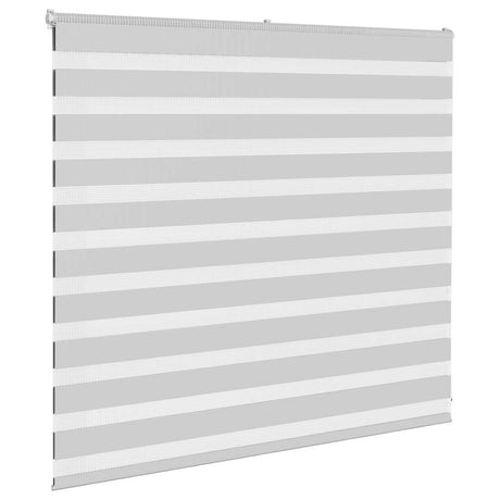 VidaXL store enrouleur zèbre 165x100 cm largeur de tissu 160,9 cm gris clair
