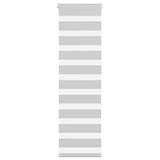 VidaXL store enrouleur zèbre 40x150 cm largeur de tissu 35,9 cm gris clair