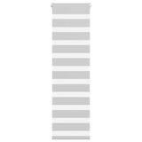 VidaXL store enrouleur zèbre 50x150 cm largeur de tissu 45,9 cm gris clair