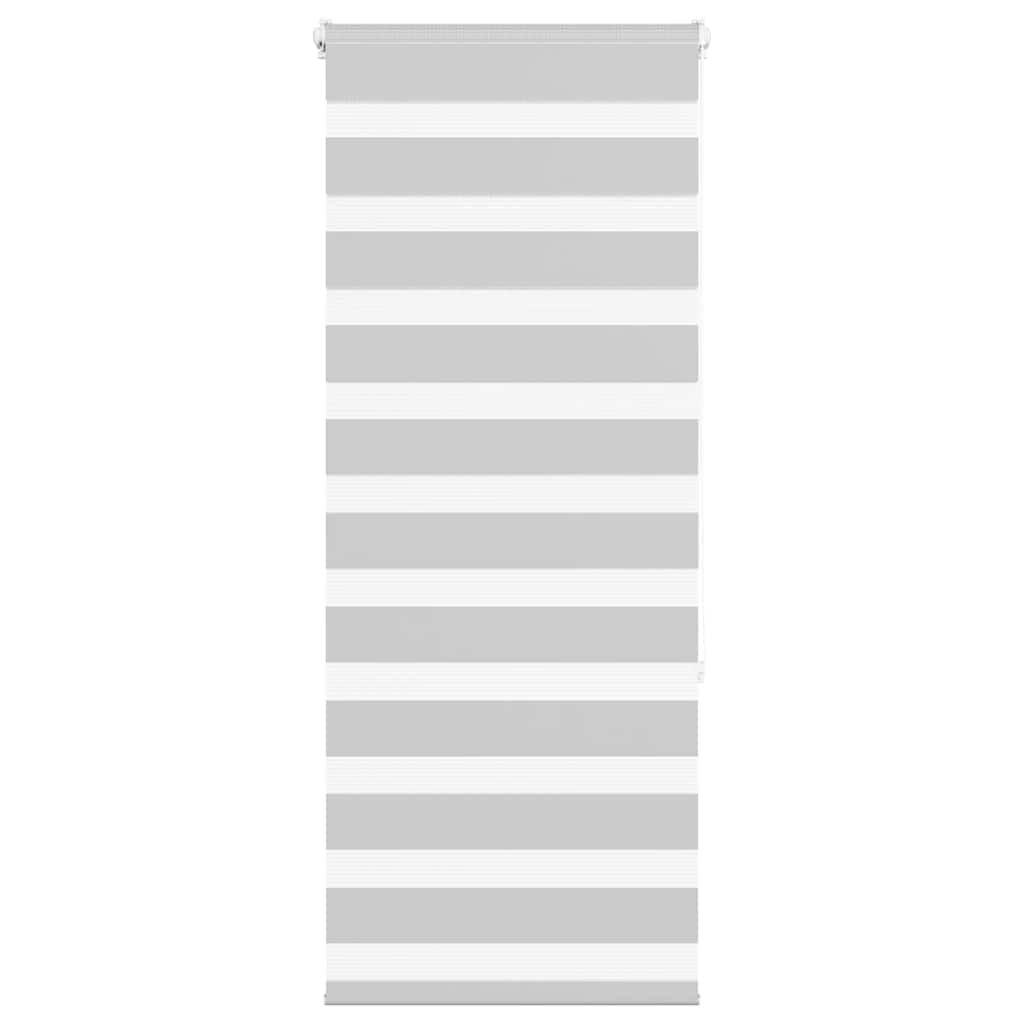 VidaXL store enrouleur zèbre 55x150 cm largeur de tissu 50,9 cm gris clair