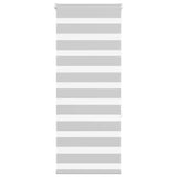 VidaXL store enrouleur zèbre 55x150 cm largeur de tissu 50,9 cm gris clair