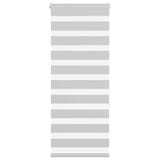 VidaXL store enrouleur zèbre 60x150 cm largeur de tissu 55,9 cm gris clair
