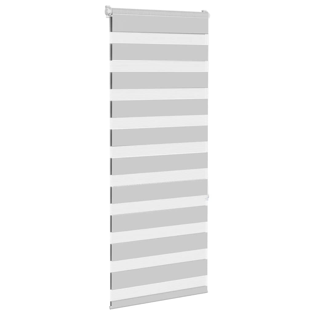 VidaXL store enrouleur zèbre 60x150 cm largeur de tissu 55,9 cm gris clair