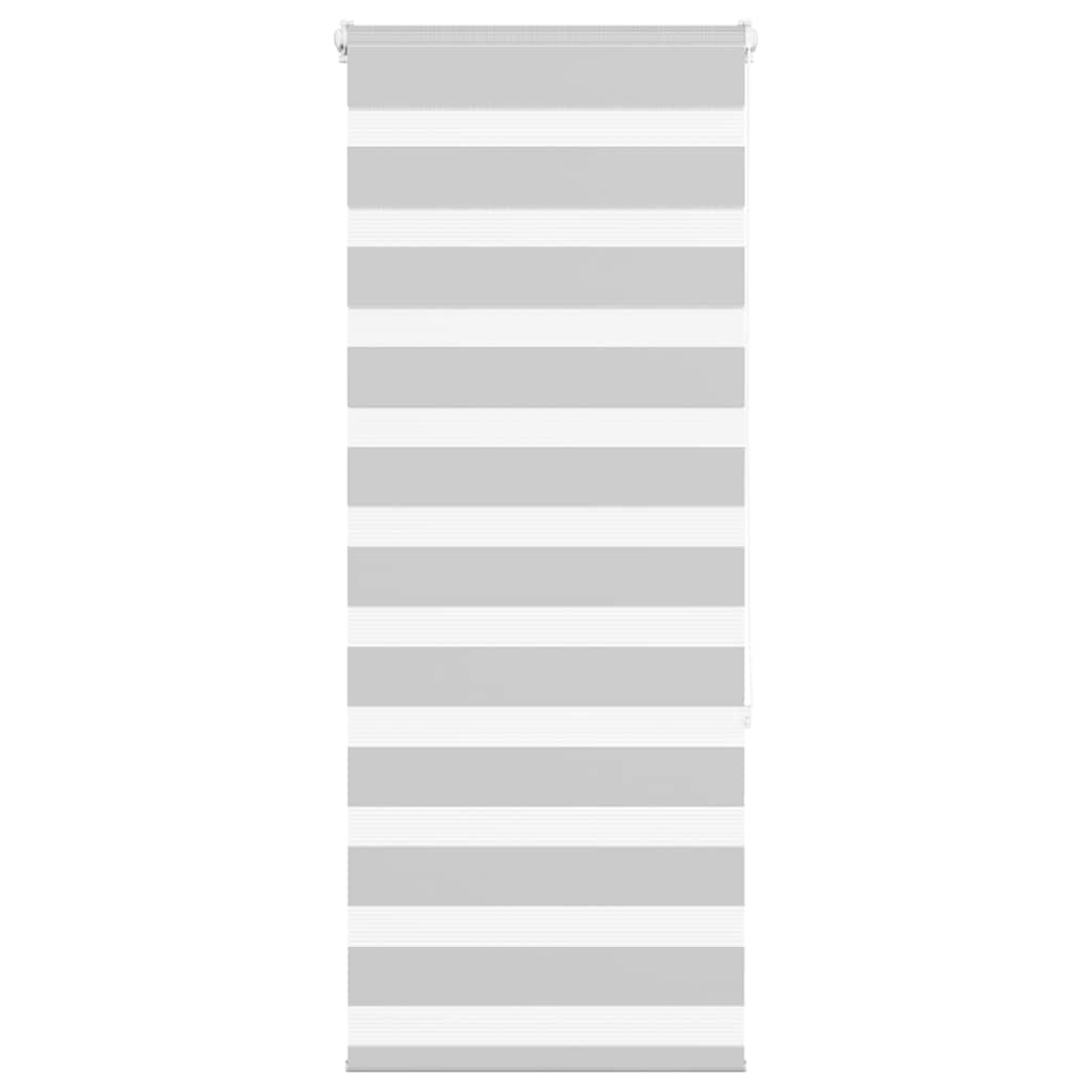 VidaXL store enrouleur zèbre 65x150 cm largeur de tissu 60,9 cm gris clair