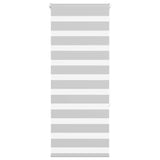 VidaXL store enrouleur zèbre 65x150 cm largeur de tissu 60,9 cm gris clair