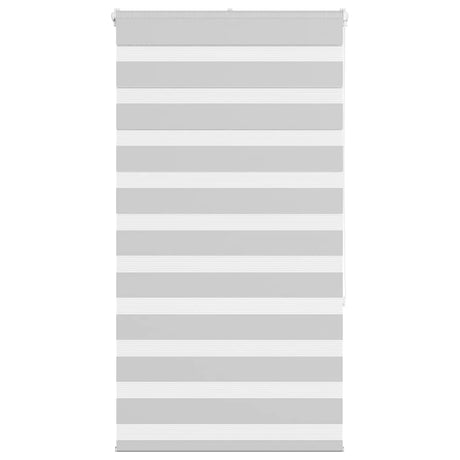 VidaXL store enrouleur zèbre 75x150 cm largeur de tissu 70,9 cm gris clair