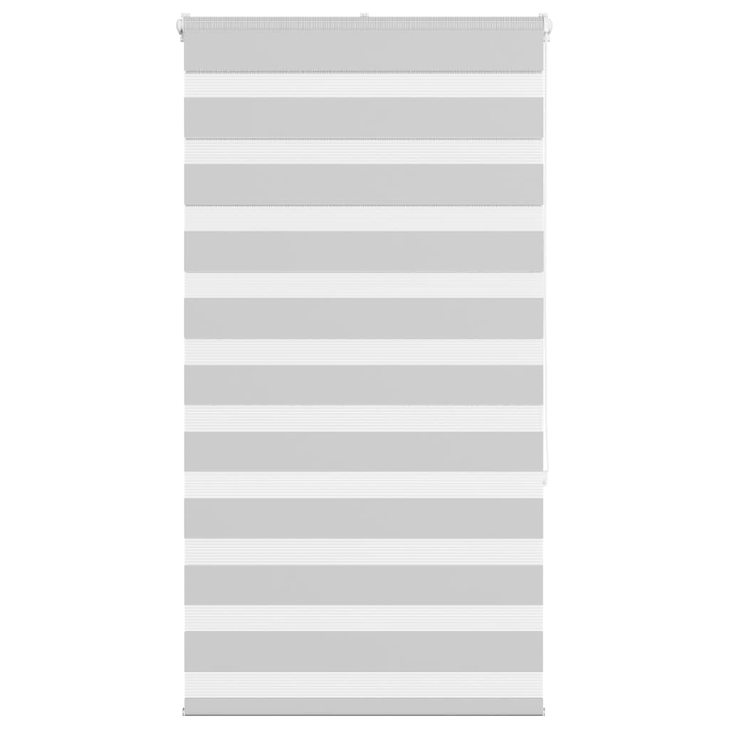 VidaXL store enrouleur zèbre 80x150 cm largeur de tissu 75,9 cm gris clair