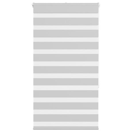 VidaXL store enrouleur zèbre 85x150 cm largeur de tissu 80,9 cm gris clair