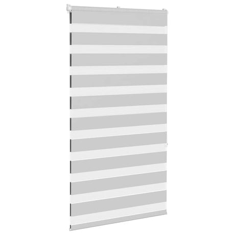 VidaXL store enrouleur zèbre 85x150 cm largeur de tissu 80,9 cm gris clair
