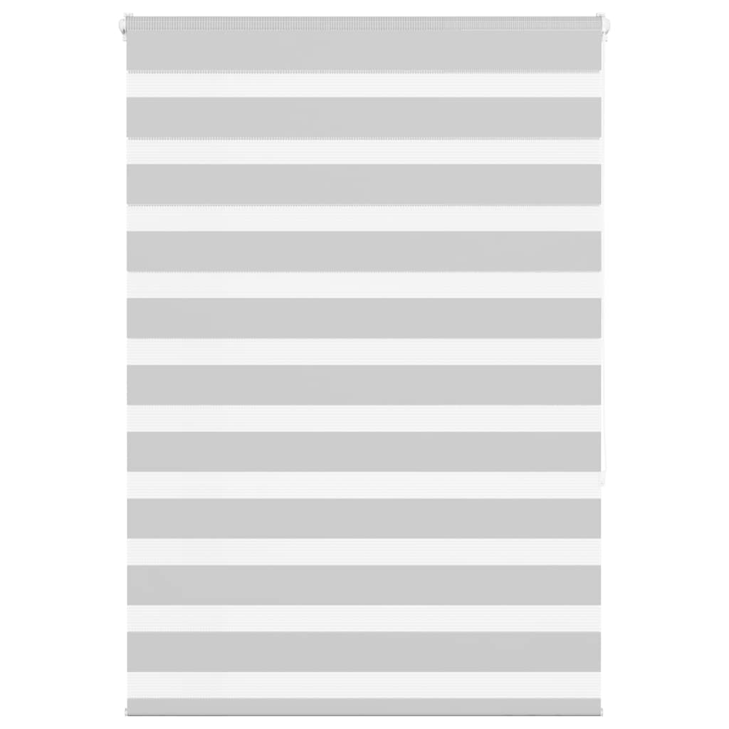 VidaXL store enrouleur zèbre 100x150 cm largeur de tissu 95,9 cm gris clair