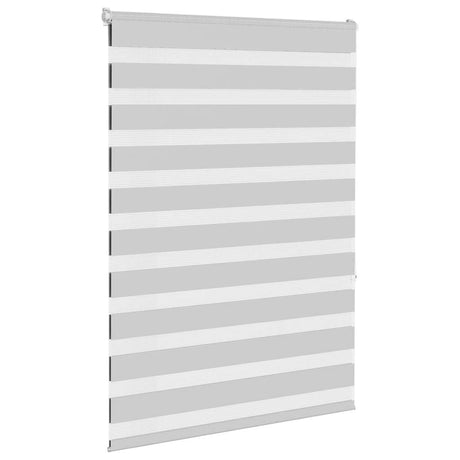 VidaXL store enrouleur zèbre 105x150 cm largeur de tissu 100,9 cm gris clair