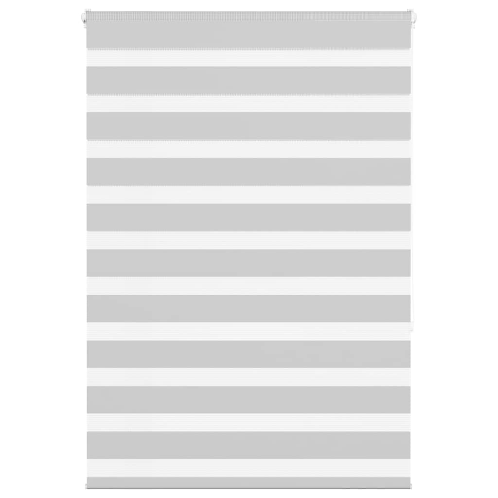 VidaXL store enrouleur zèbre 110x150 cm largeur de tissu 105,9 cm gris clair