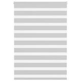 VidaXL store enrouleur zèbre 110x150 cm largeur de tissu 105,9 cm gris clair