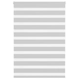 VidaXL store enrouleur zèbre 115x150 cm largeur de tissu 110,9 cm gris clair