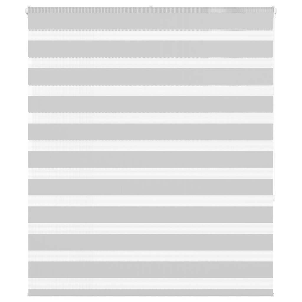 VidaXL store enrouleur zèbre 120x150 cm largeur de tissu 115,9 cm gris clair