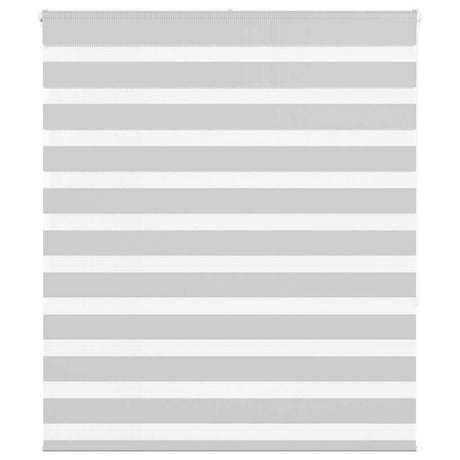 VidaXL store enrouleur zèbre 120x150 cm largeur de tissu 115,9 cm gris clair