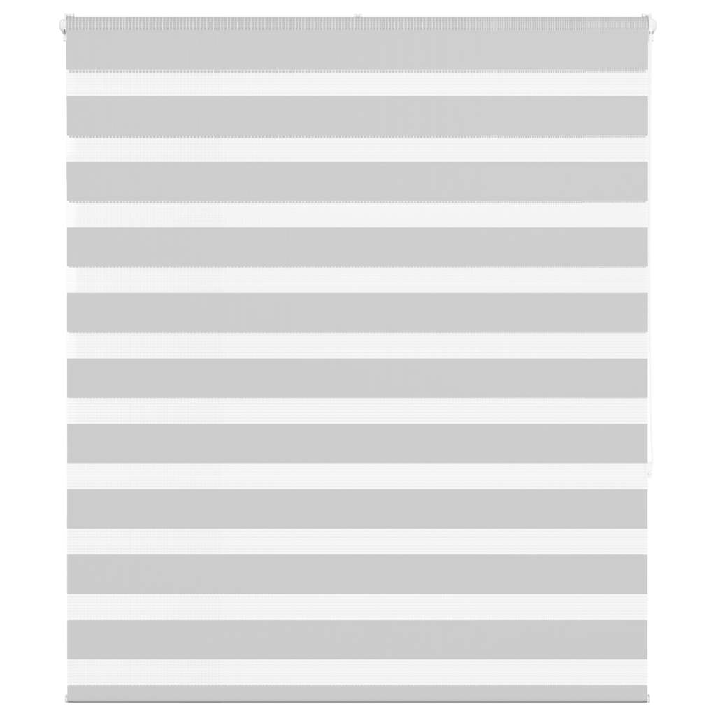 VidaXL store enrouleur zèbre 105x150 cm largeur de tissu 100,9 cm gris clair