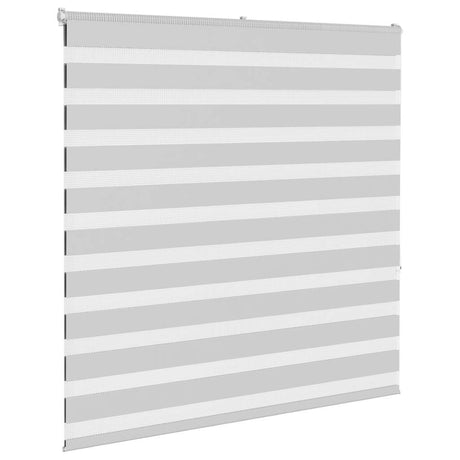 VidaXL store enrouleur zèbre 145x150 cm largeur de tissu 140,9 cm gris clair