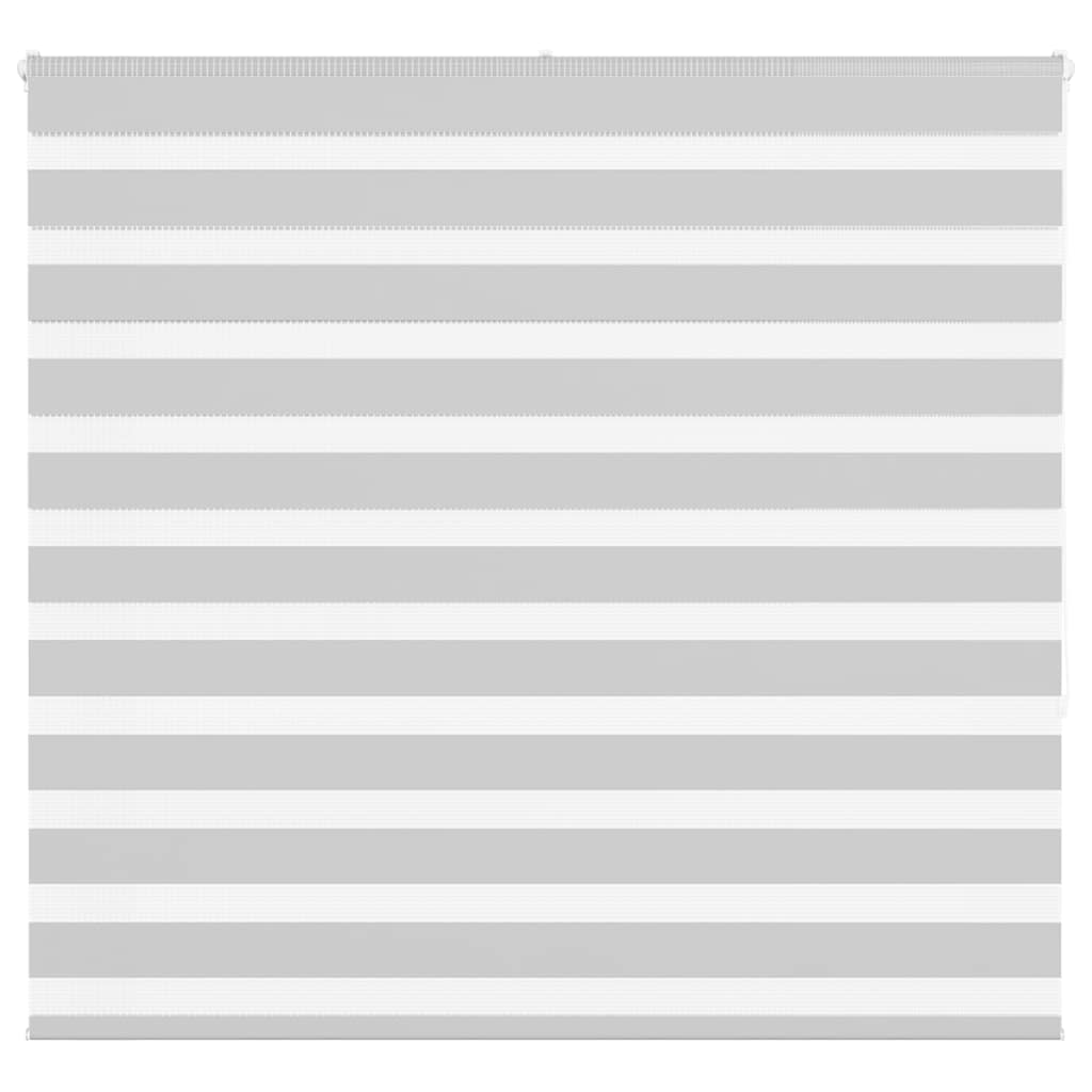 VidaXL store enrouleur zèbre 165x150 cm largeur de tissu 160,9 cm gris clair