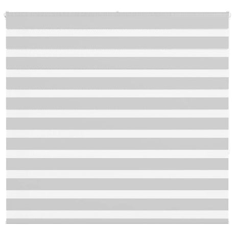 VidaXL store enrouleur zèbre 165x150 cm largeur de tissu 160,9 cm gris clair