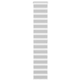 VidaXL store enrouleur zèbre 45x200 cm largeur de tissu 40,9 cm gris clair