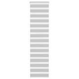 VidaXL store enrouleur zèbre 55x200 cm largeur de tissu 50,9 cm gris clair