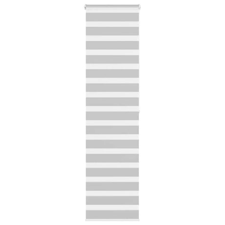 VidaXL store enrouleur zèbre 55x200 cm largeur de tissu 50,9 cm gris clair