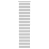 VidaXL store enrouleur zèbre 65x200 cm largeur de tissu 60,9 cm gris clair