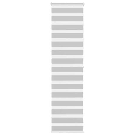 VidaXL store enrouleur zèbre 65x200 cm largeur de tissu 60,9 cm gris clair