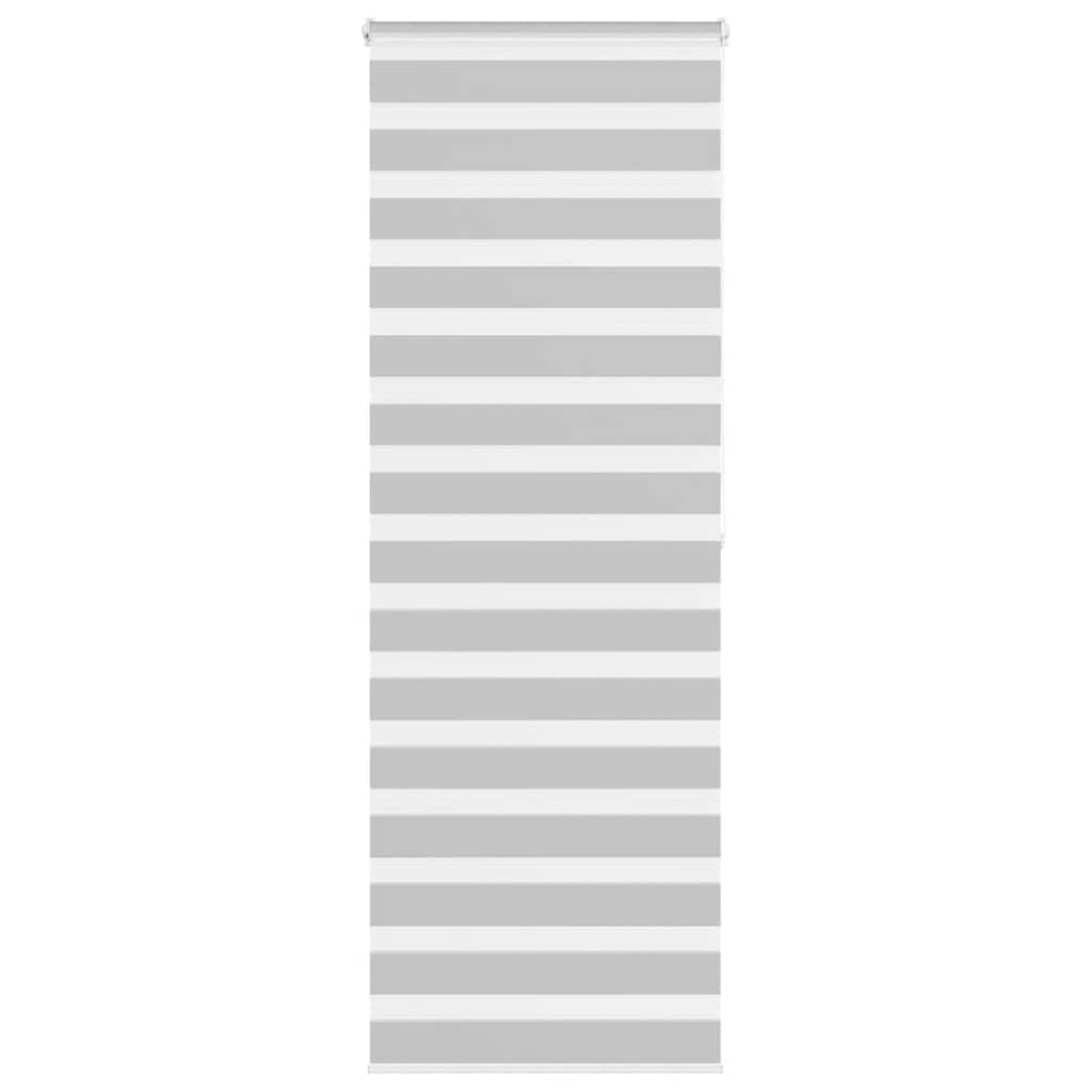 VidaXL store enrouleur zèbre 75x200 cm largeur de tissu 70,9 cm gris clair