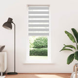 VidaXL store enrouleur zèbre 80x200 cm largeur de tissu 75,9 cm gris clair