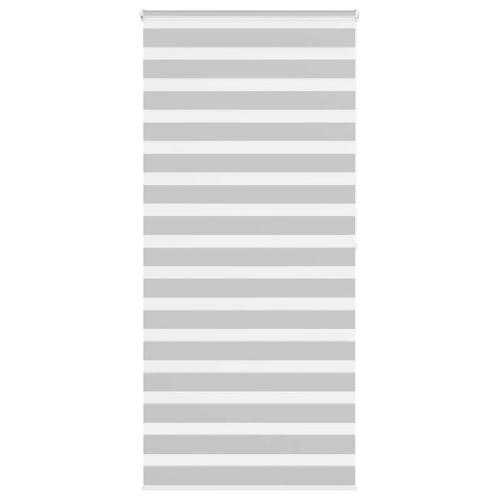 VidaXL store enrouleur zèbre 95x200 cm largeur de tissu 90,9 cm gris clair