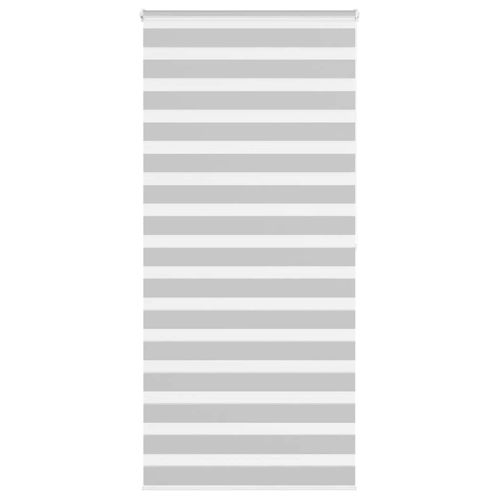 VidaXL store enrouleur zèbre 105x200 cm largeur de tissu 100,9 cm gris clair