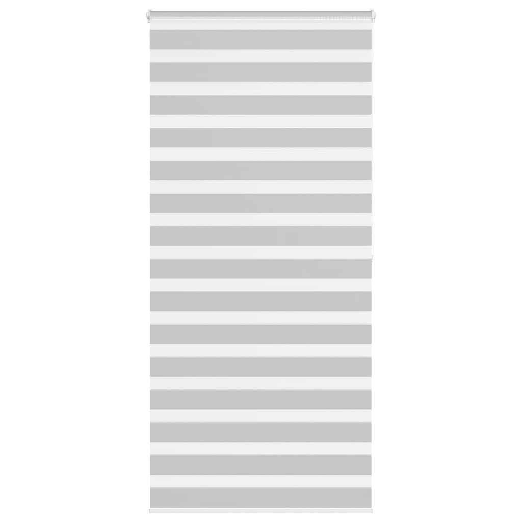 VidaXL store enrouleur zèbre 110x200 cm largeur de tissu 105,9 cm gris clair