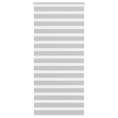 VidaXL store enrouleur zèbre 110x200 cm largeur de tissu 105,9 cm gris clair
