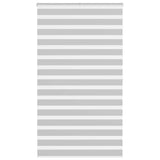 VidaXL store enrouleur zèbre 120x200 cm largeur de tissu 115,9 cm gris clair